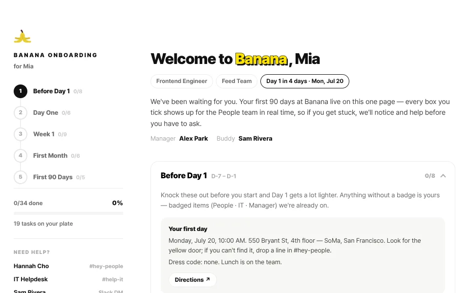 Preview of Onboarding Guide